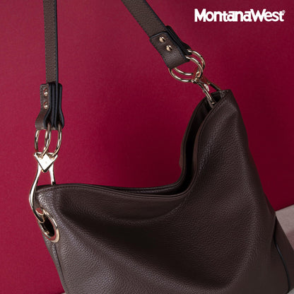Montana West Hobo Bags for Women Purses and Handbags Ladies Bucket Shoulder Bags,MWC-HB-128B-CF