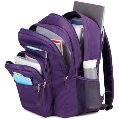 abshoo 34L Big School Backpack For College Women Middle High School Teen Girls Bookbag Travel Backpacks Daypack (Purple)