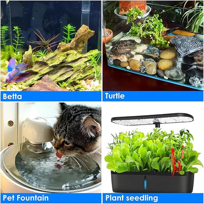 Aquarium Heater 50W Super Small Fish Tank Heater with Digital Display Thermostat, Alumina Ceramic Betta Tank Heater Turtle Heater for 5-10 Gallon Tanks