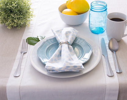 DII 100% Cotton, Machine Washable, Everyday Chambray Kitchen Tablecloth for Dinner Parties, Summer & Outdoor Picnics - 60x104 Seats 8 to 10 People, Chambray Natural