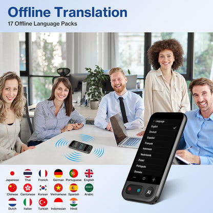 FancyDove Language Translator Device, Instant Two Way Voice Translator, 149 Languages Translator & AI Assistant Device, for Business Learning Travel