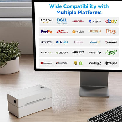 PeriPage Bluetooth Thermal Shipping Label Printer,Wireless 4x6 Shipping Label Printer for Shipping Packages,Support iPhone iPad Android Windows & Mac,Used for Amazon, Ebay,Shopify, Etsy, USPS.