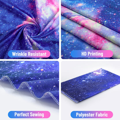 Blacklight Galaxy Tapestry for Bedroom Aesthetic Space Starry Sky Stars Universe Backdrop Black Light Poster Decor Wall Hanging Glow in the Dark Tapestry for Living Room Dorm Home Decoration(51"X60")