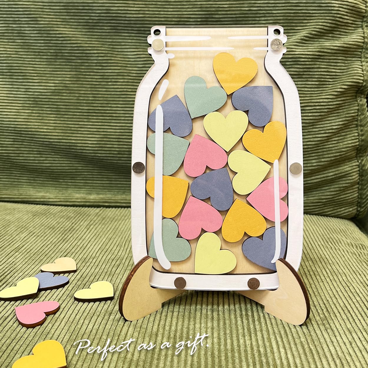 Magnetic Reward Jar for Kids, Classroom Reward System, Star Reward Jar, Incentive Good Behavior Responsibility Chart, Potty Training Rewards, Behavior jar for Boys Girls (Heart)