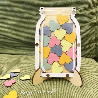 Magnetic Reward Jar for Kids, Classroom Reward System, Star Reward Jar, Incentive Good Behavior Responsibility Chart, Potty Training Rewards, Behavior jar for Boys Girls (Heart)