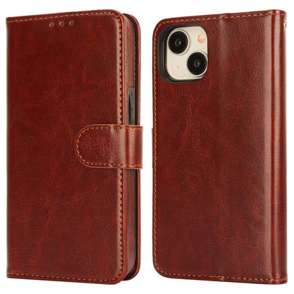 Bocasal Detachable Wallet Case for iPhone 15 RFID Blocking Card Slots Holder Premium PU Leather Magnetic Kickstand Shockproof Wrist Strap Removable Flip Protective Cover 5G 6.1 inch (Brown)