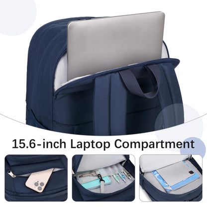 abshoo 34L Big Student Backpack for School Water Resistant Lightweight College Bookbag Travel Backpack (Navy)
