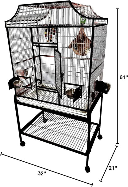 A&E Cage Co. Elegant Style Flight Cage, 32" x 21", Blue (MA3221FL Blue)