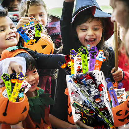 SHODMI 192Pcs Halloween Favors Stationery Gift Set, Trick or Treat Gifts for Kids, Halloween Party Favors for Kids Classroom Prizes Bulk Halloween School Supplies Goodie Bag Stuffers Fillers