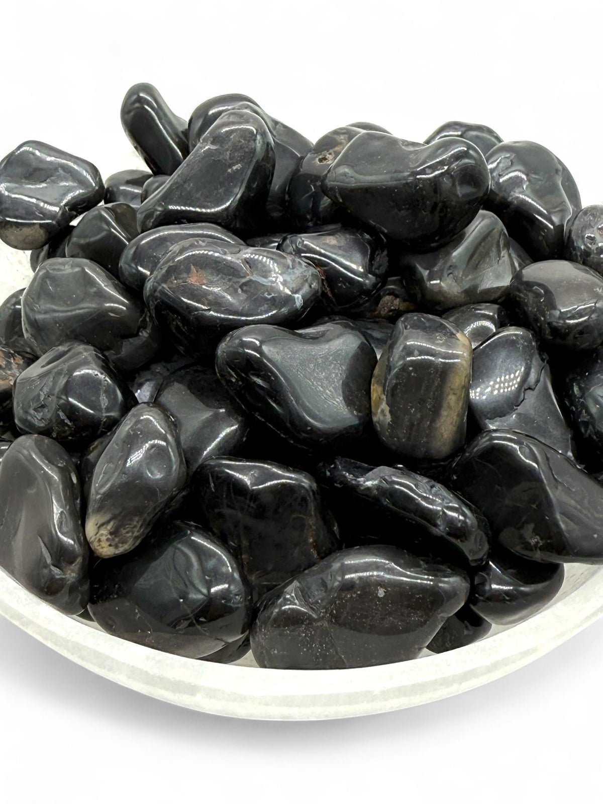 Pachamama Essentials Black Onyx Tumbled - Healing Stone - 20-25mm (1)