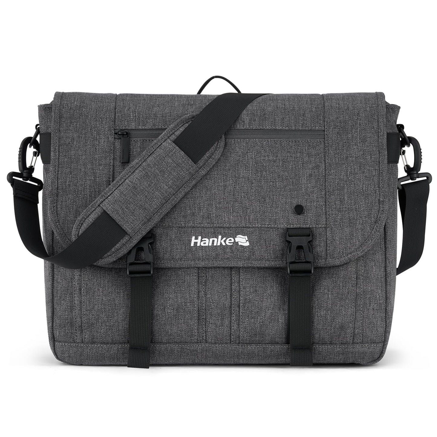 Hanke Durable Messenger Bag for Men with 15.6 Laptop Case, Business Cross Body Bag Briefcase for Women,School or Work Tote Bag Large Messanger Bag.（Dark Grey）