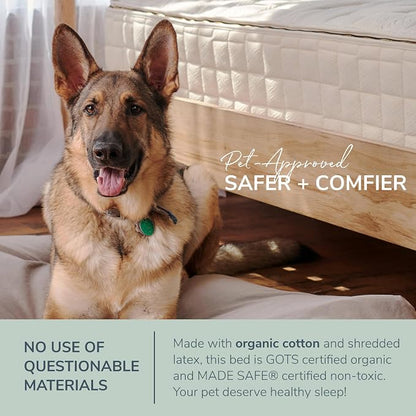 Naturepedic Organic Pet Bed Cover - Washable Waterproof Mattress Protector - Removable Cover for Dog and Cat Bed - XX-Large
