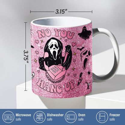 Equoza Halloween Coffee Mug, 11oz Gothic Scream Cup for Women Girls, Spooky Ceramic Mug Horror Movie Gift for Halloween Lovers