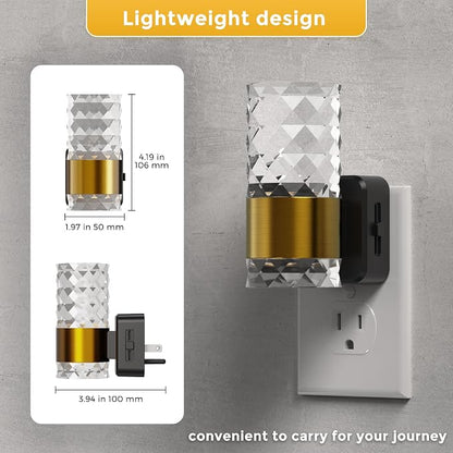 L LOHAS LED Night Light,Modern Night Lights Plug into Wall,Amber-3000K-5000K Adjustable Color Temperature Night-Light,Dimmable Nightlights with Dusk to Dawn Sensor for Rooms Bathroom Hallway