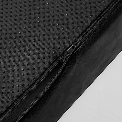 HOMBYS Wedge Recliner Seat Cushion for Long Sitting Chair, Cushion for Elderly Esay to Get Up,5" Thick 20"x20" Large Pressure Relief Seat Cushion for Recliner, Office, Car, Velvet & Foam, Black