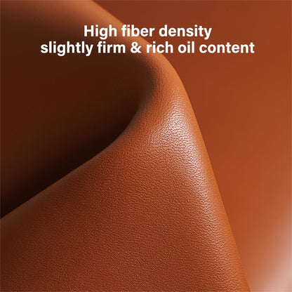 WUTA Full Grain Natural Vegetable Tanned Cowhide DIY Pre-Cut Vachetta Leather Genuine Leather Craft Material Handmade Bag Wallet (Brown, Irregular 1 SQ FT)