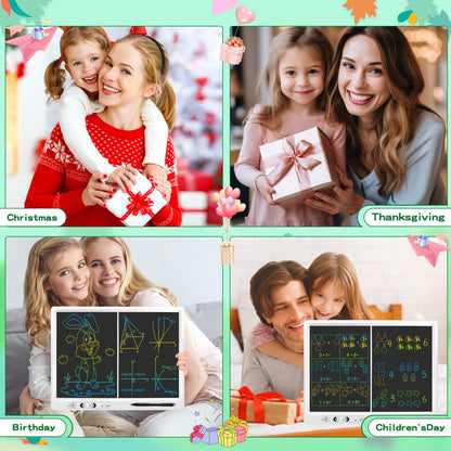 LCD Writing Tablet for Kids,22 Inches Colorful Screen Drawing Tabelt, Remote Split Screen Control Erasable Function,Educational and Learning Autism Toys 3-12 Year Christmas Gifts for Grandkids