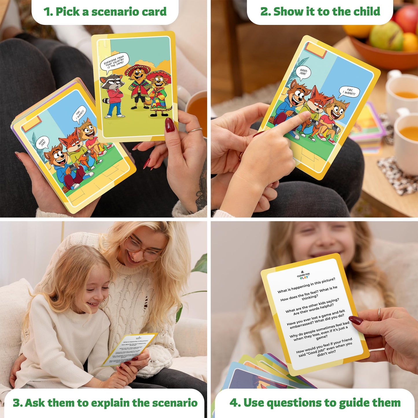 Who What Why Cultural Diversity & Inclusion Cards for Kids – SEL Game for Empathy, Disability, Social Awareness & Coping Skills – Learning Culture & Traditions Conversation Cards, Ages 4+