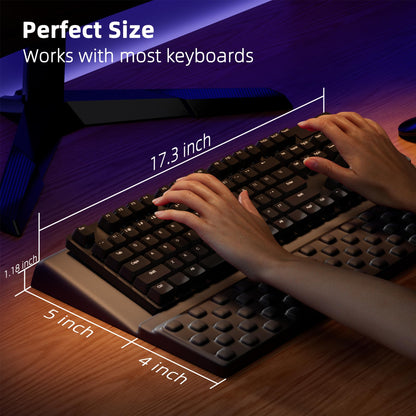 Ospelelf Keyboard Stand with Wrist Rest, Comfy Ergonomic Keyboard Riser Holder for Office Home