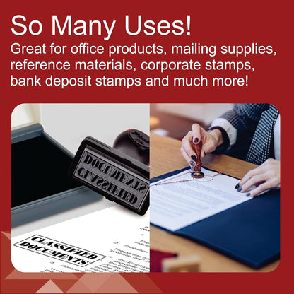 Shiny Blue Ink Stamp Pad, 2-3/4" by 4-3/8" Surface Area, Felt Stamp Pad with Blue Water-Based Stamp Ink