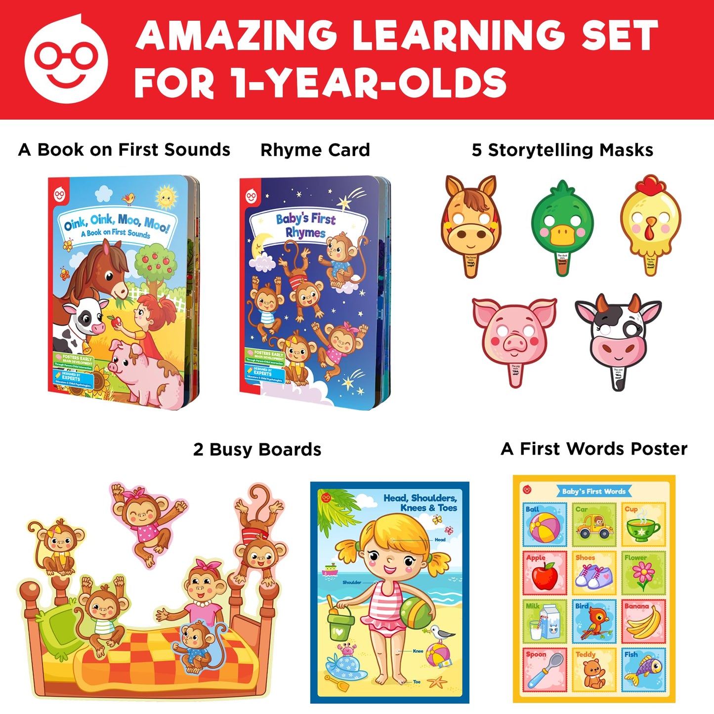 Doctor Jupiter Now I AM 1 | Educational Learning Toy for 1 Year Olds | Birthday Gift Ideas for Boys & Girls Ages 1+ | Preschool Learning Activities