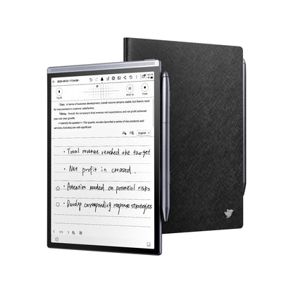 iflytek AINOTE Air 2 Bundle - Black Folio Case, 8.2-inch AI Note-Taking Tablet Writing Paper Tablets, Digital Notebook with Pen, Voice-to-Text Transcription, Multi-Languages Chatgpt Support