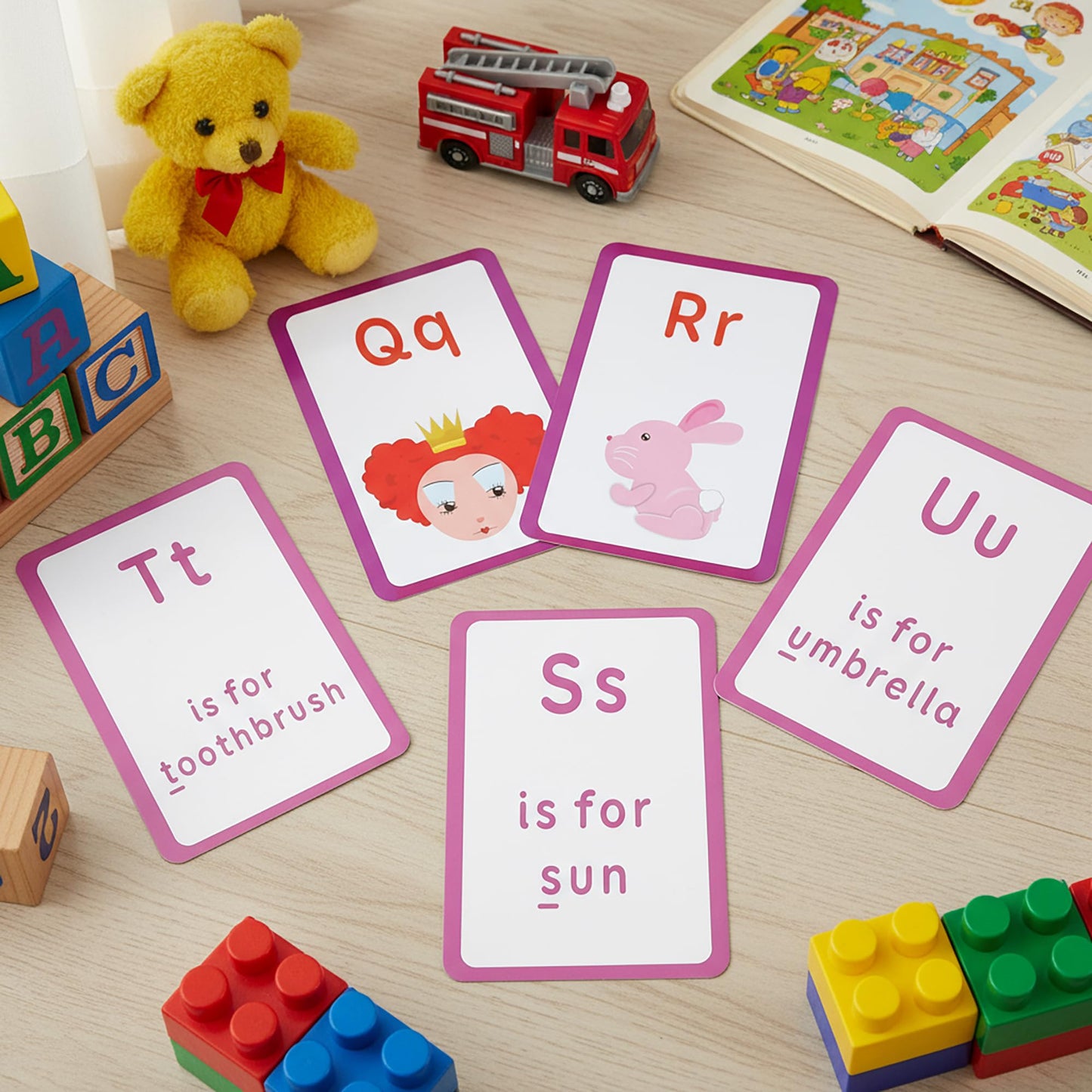 BAZIC Products Alphabet Flash Cards, with Picture ABCs Letters Uppercase Lowercase Flashcards (36/Pack), 72-Packs