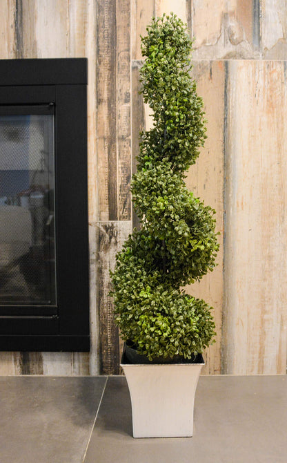 Admired by Nature 7" Square Plastic Pot - Glazed Black - for Home Decor, Offices, Weddings, Events, Organization, Storage, Plants, Flowers