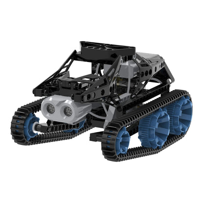 Thames & Kosmos | Robotics Smart Machines: Tracks & Treads | for Kids 8+ | STEM Kit Builds 8 Robots | Color Manual to Help with Assembly | Requires Tablet or Smartphone | Parents' Choice Silver Award