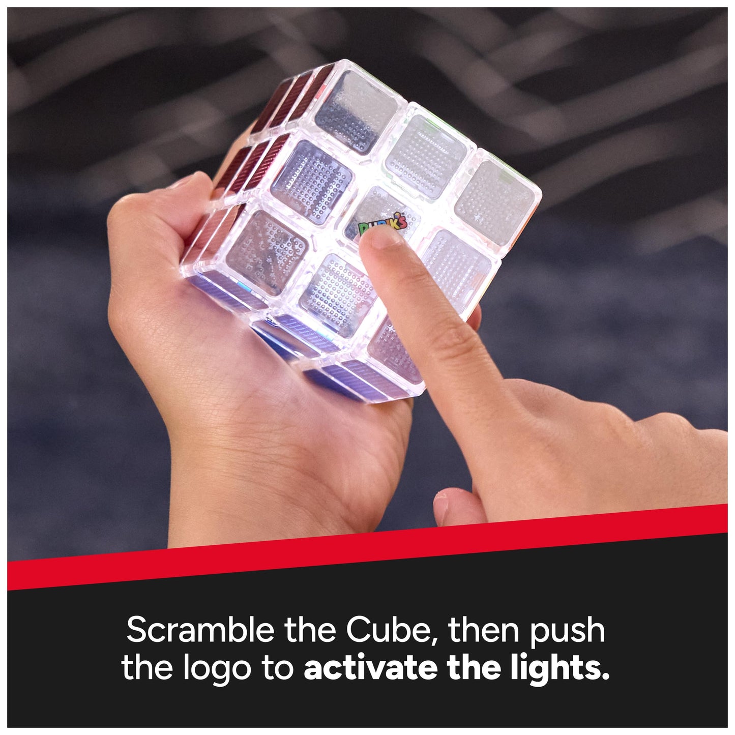 Rubik’s Cube, Pulse Cube, Light-Up Brain Teaser Puzzle for Speed Cubers, Solve the Puzzle Before the Lights Turn Off, Problem-Solving Brain Teaser & Fidget Toy for Adults, Teens, Kids Ages 8 & Up