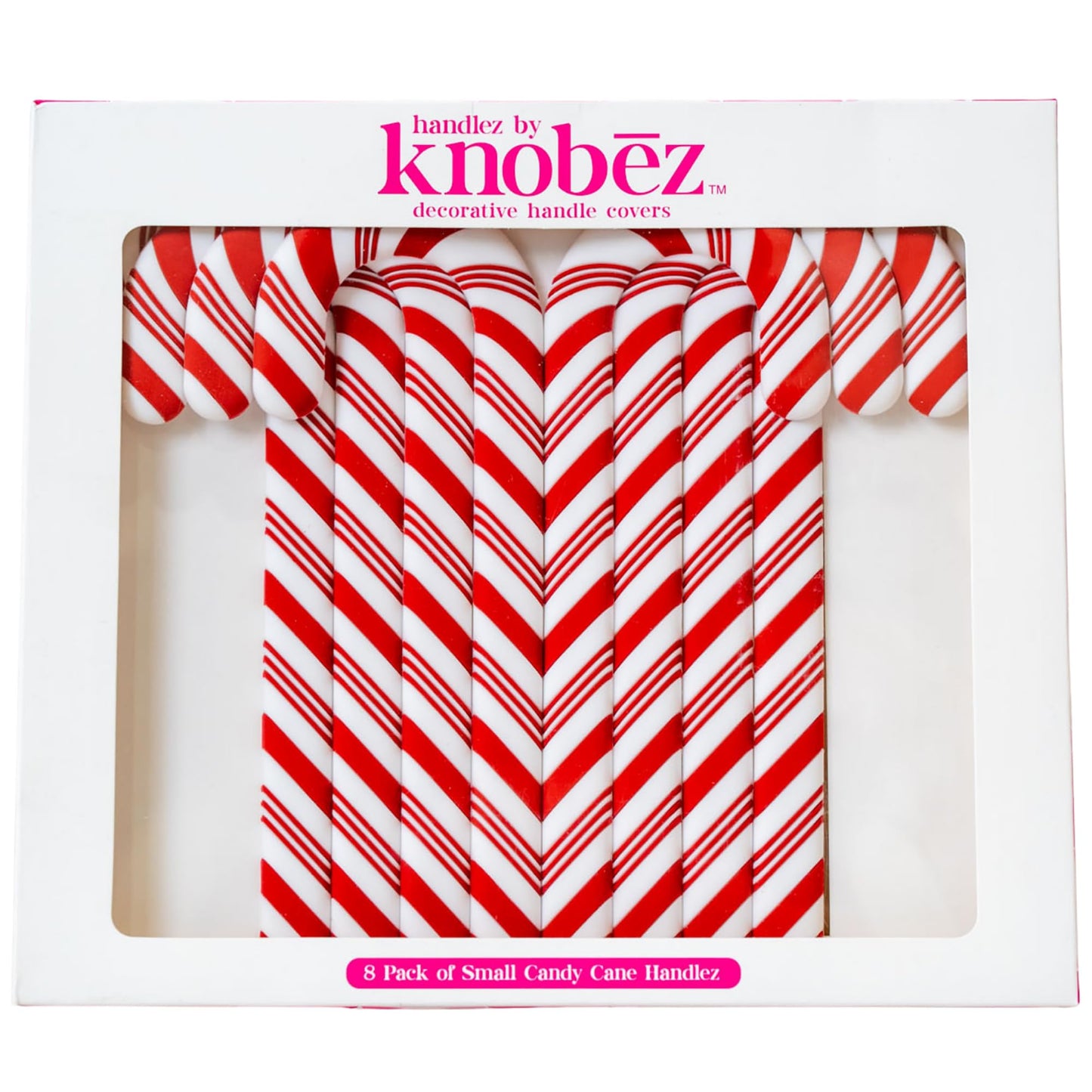 Knobēz Handlez 8pk Small Candy Cane Decorative Drawer Handle Covers