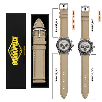 CORROPELLE Leather Watch Band Strap Quick Release, Soft Padded Top Grain Nappa Leather Wrist band for Men Women, Choice of Width 18mm 19mm 20mm 21mm 22mm Replacement band for Watch & Smartwatch