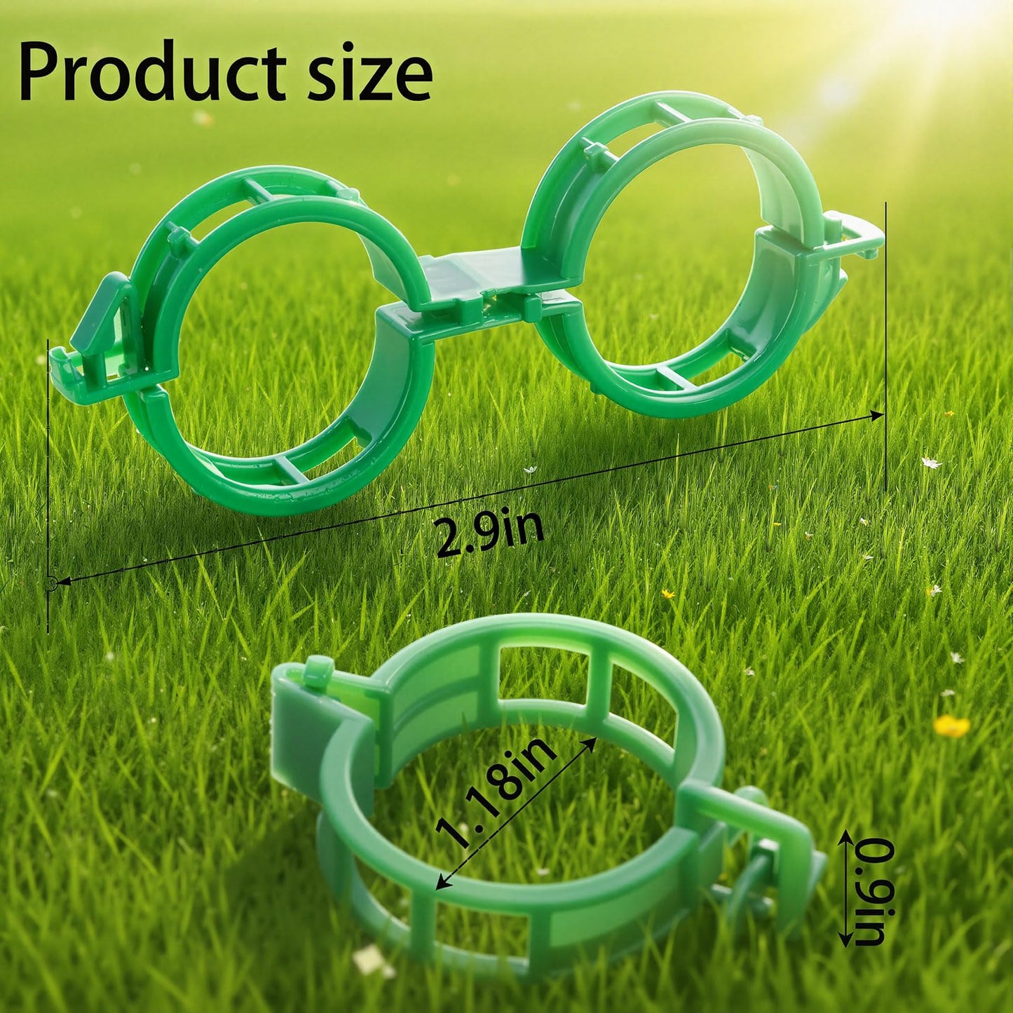 300Pcs Tomato Clips Plastic Plant Support Clips for Garden Trellis Twine and Greenhouse Vine Support Garden Clips for Tomatoes Cucumbers Peppers Climbing Vegetables and Flowers Upright Growth