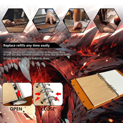 DUROTAN Compass Journal Notebook Gift Set Unique A5 Binder 400 Page