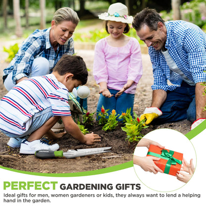 WORKPRO Hand Weeder Puller, 5-in-1 Stainless Steel Garden Trowel with Soft Handle, Gardening Weeding Tool for Easy Weeder Removal, Planting, Weeding, Flower & Vegetable Care in Garden Lawn Yard