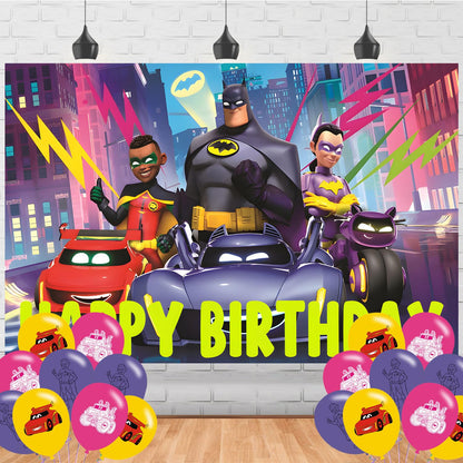 Wheels of Bat Backdrop 5x3 Vinyl Wheels of Bat Birthday Party Supplies Photography Background Picture Photoshoot Cake Table Decor Banner Shoot Drapes Poster
