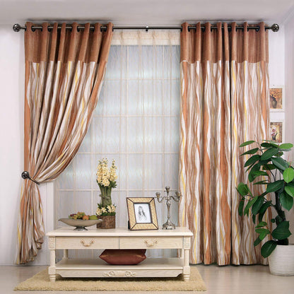 KAMANINA Decorative Curtain Drapery Holdbacks, Curtain Tiebacks Hooks with Screws Wall Mounted, Netted Texture Finials for Drapes Window Home Decoration, Bronze (1 Pair/2 Pack), Small