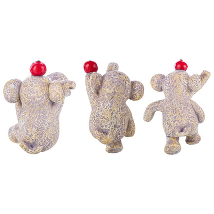 HomDSim Garden Statues Flowerpot Landscaping Tree-Hugger Fairy Plant Pot&Vase Hugger, Mini Decorative Climber Clingers (3Pack Elephant)