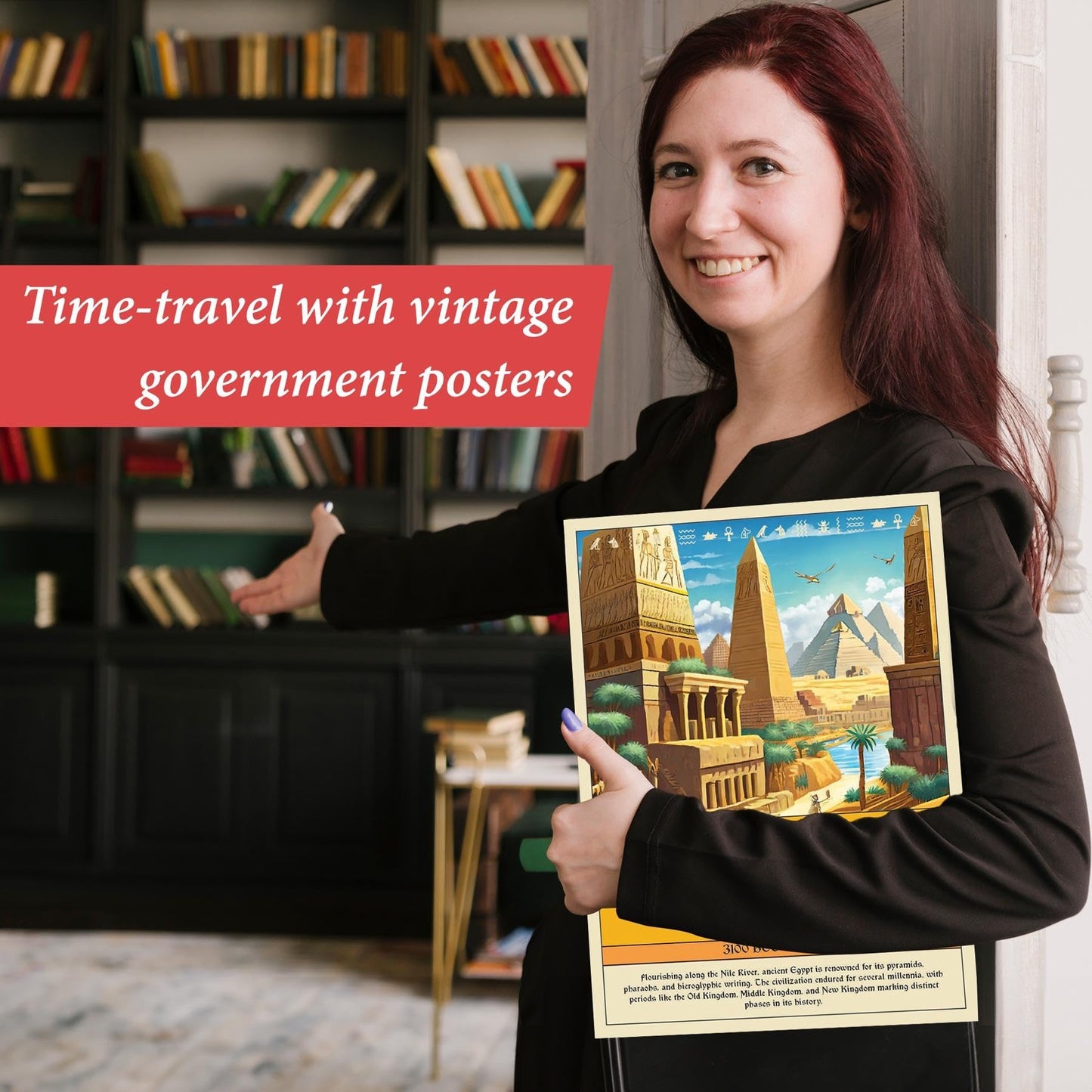 Wallbuddy Ancient Civilization Educational Posters Set of 8 | Social Studies Classroom Learning Materials | Ancient History Posters Unframed Wall Art Prints | Around The World Decorations (12x16)