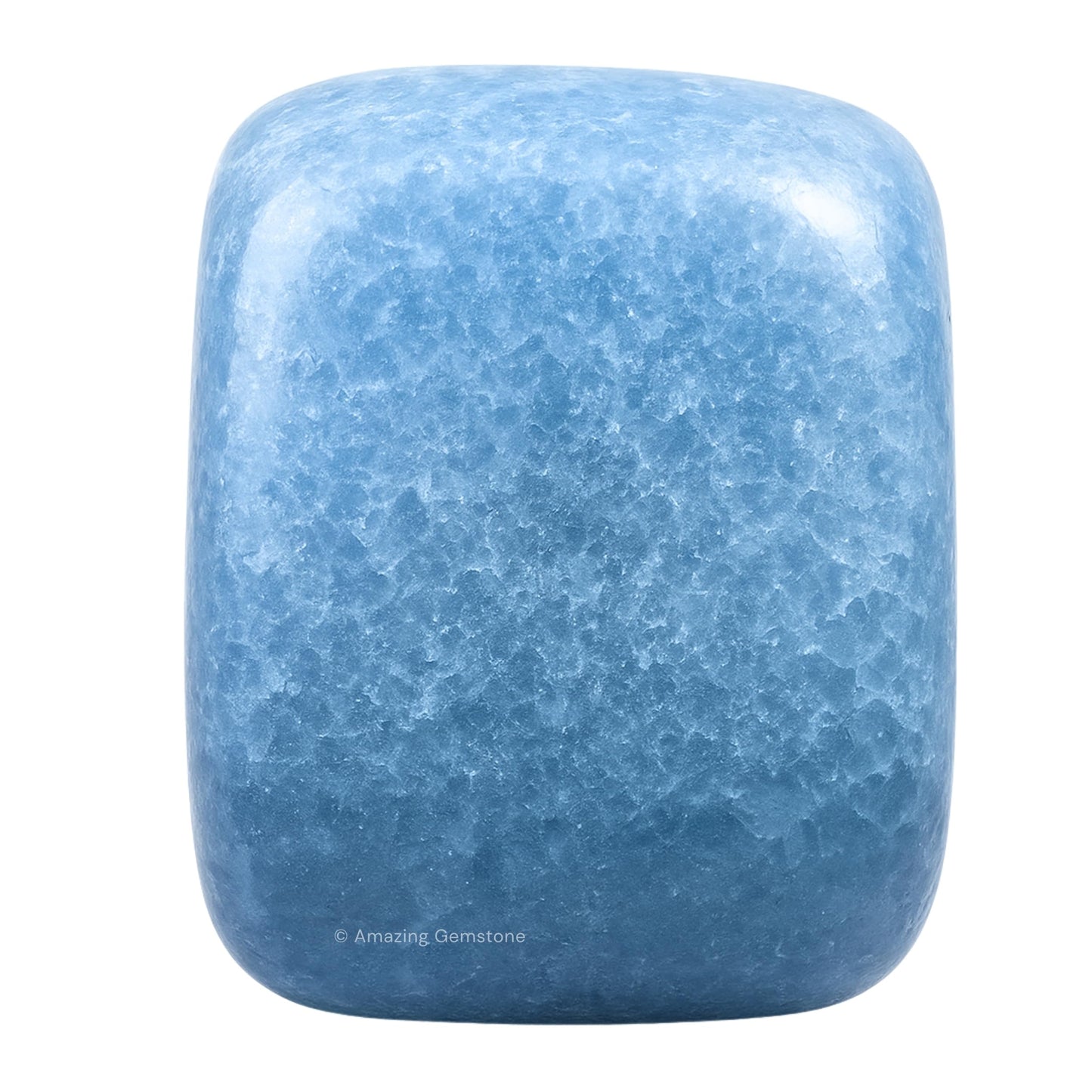 Amazing Gemstone Blue Calcite Crystals and Healing Stones Tumbled - 1 oz Natural Healing Stones for Energy Balance, Stress Relief - Premium Polished Gems Rocks for Meditation and Wellness