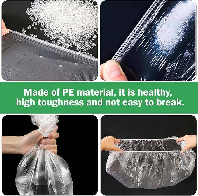 50 Pack Disposable Bird Cage Liners, Clear Plastic, 24 * 16 Inches, Leak-Proof, Universal Tray Liner Bags for Parrots, Canaries, Cockatiels