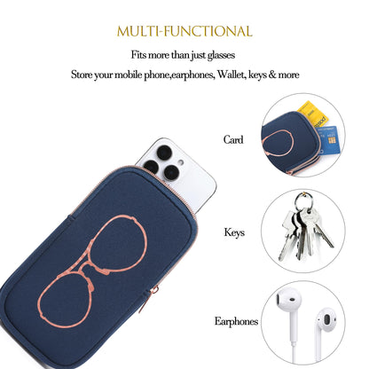 Top Souls KKP Double Eyeglass Case | Sunglasses Cases with 2 Compartments