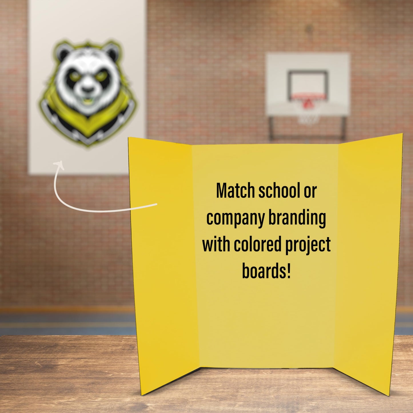 Flipside Products 36” x 48” Project Boards for Presentations, Science Fair, School Projects, Event Displays and Trifold Picture Board, Proudly Made in USA - Yellow - 10 Pack