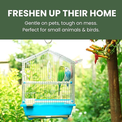 Atlantic Rush Small Animal Cage Cleaner Spray- 24oz Bottle Cage and Crate Cleaner for Guinea Pig, Hamster, Rabbit, Ferret, & Birds- Cage Cleaning Supplies Odor Eliminator