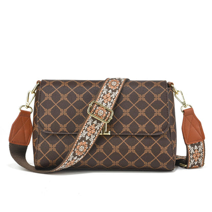Purse Strap,1.5" Leather End Shoulder Strap Adjustable Replacement,Retro Multi-Pattern Crossbody Bag Straps