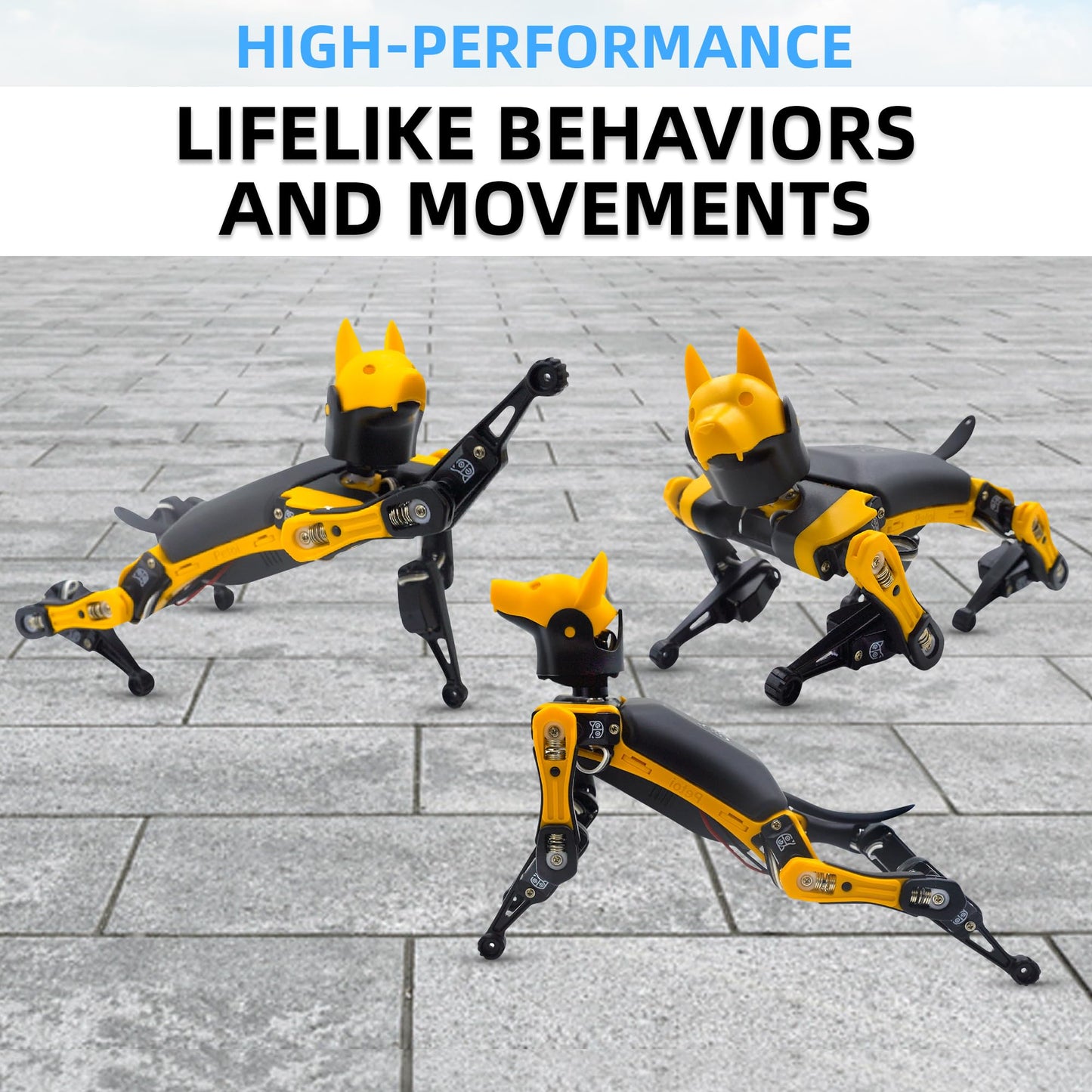 Petoi Programmable Robot Dog Bittle X V2 Lite Servo (Pre-Assembled) | Coding Smart Robot Dog Kit, Voice Controlled, Quadruped Interactive Robot for Kids, Open Source, STEM & Robotics Education