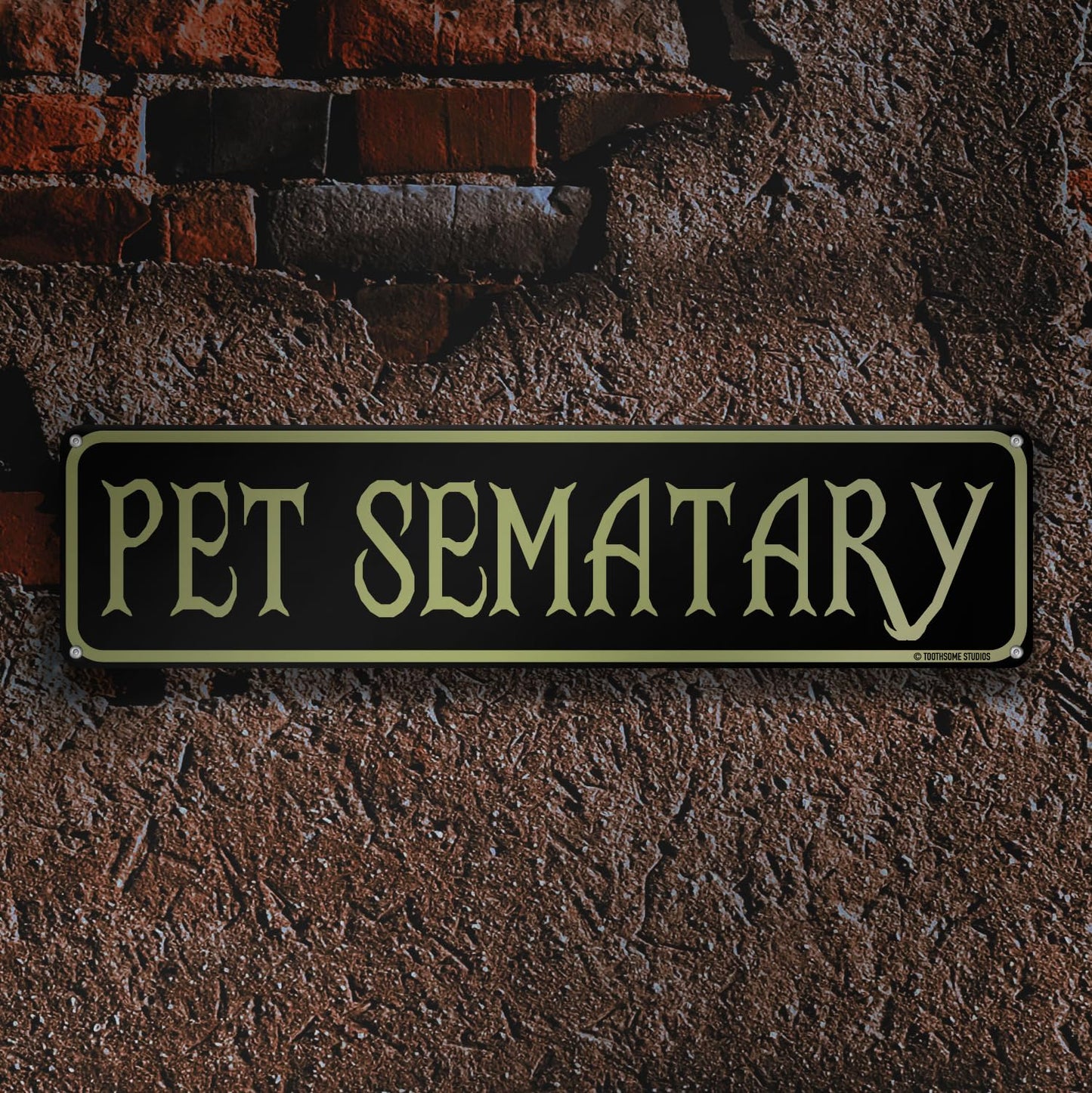 Pet Sematary Halloween Theme Street Sign 16" x 4" Spooky Bar Game Room Home Man Cave Home Decor (PetSemataryStreet)
