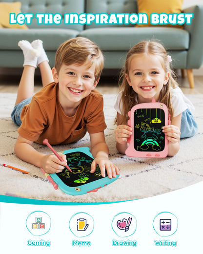 8.5 inch LCD Writing Tablet for Kids, Unicorn Toys Gifts for Girls Aged 3-5, Toddler Girl Kids Educational Travel Toy, Birthday Gift for 3 4 5 6 7 8 9 Year Old Girl (Blue