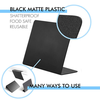 Mini Chalkboards 3 x 4 inches (30 Pack Black)