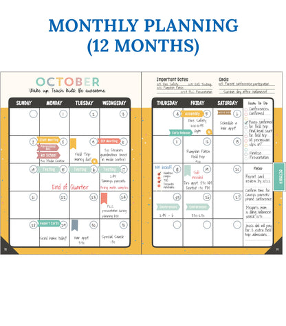 Carson Dellosa We Belong Teacher Planner 2026-2027, Undated 8" x 11" Lesson Plan Book with Stickers, Class Schedule, Weekly Calendar, Classroom Must Haves, Homeschool Essentials, Classroom Must Haves